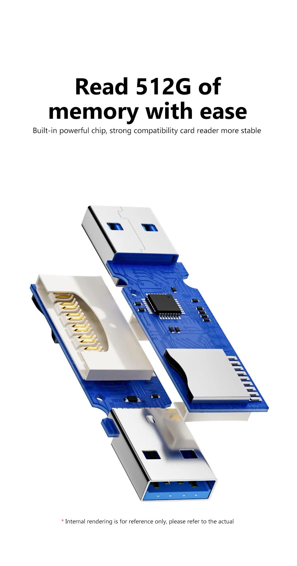 2 - in - 1 USB 3.0 SD/TF Card Reader - Gadgetroo