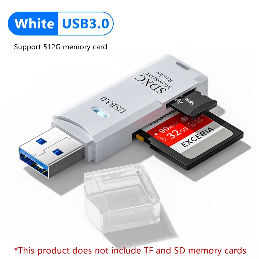 2 - in - 1 USB 3.0 SD/TF Card Reader - Gadgetroo