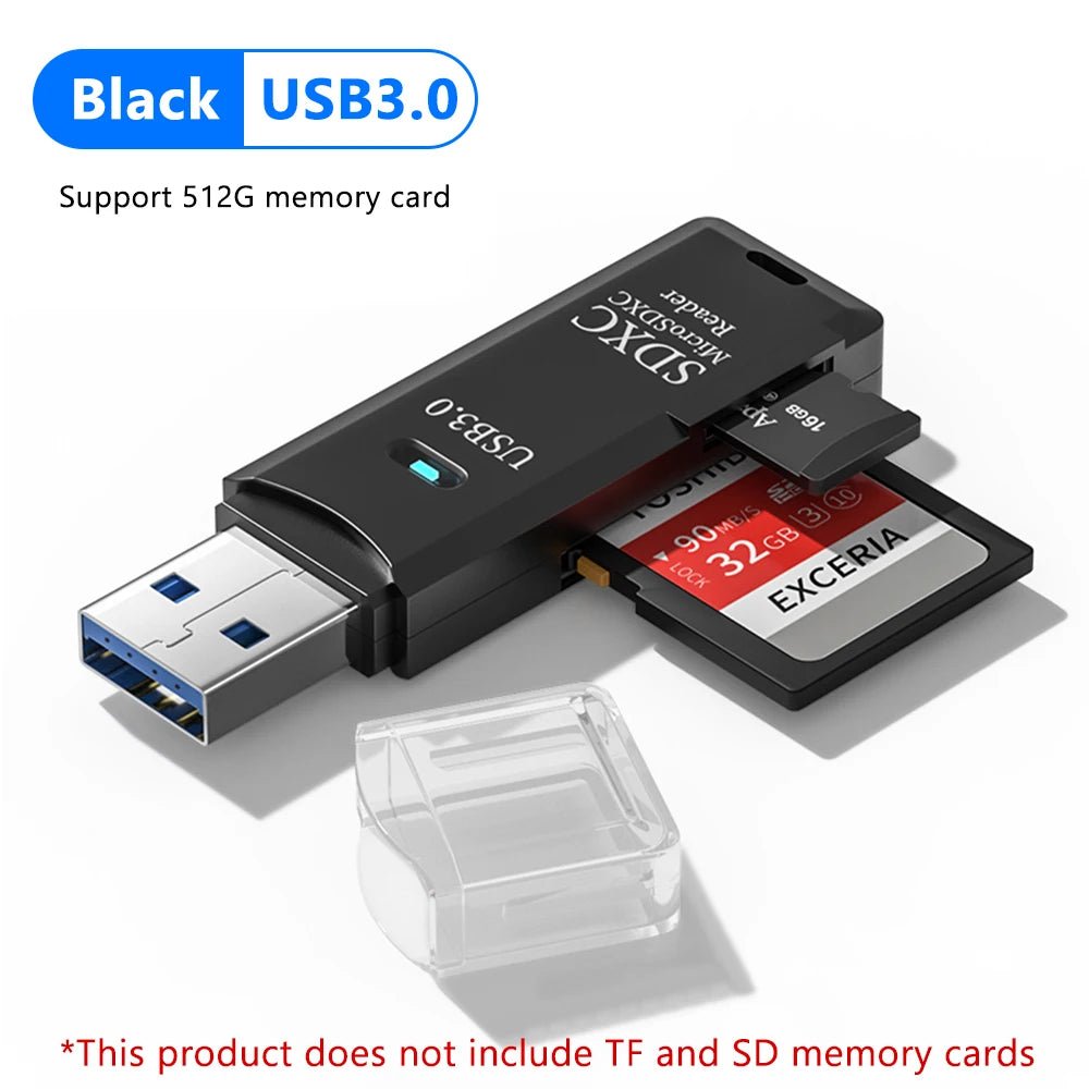 2 - in - 1 USB 3.0 SD/TF Card Reader - Gadgetroo