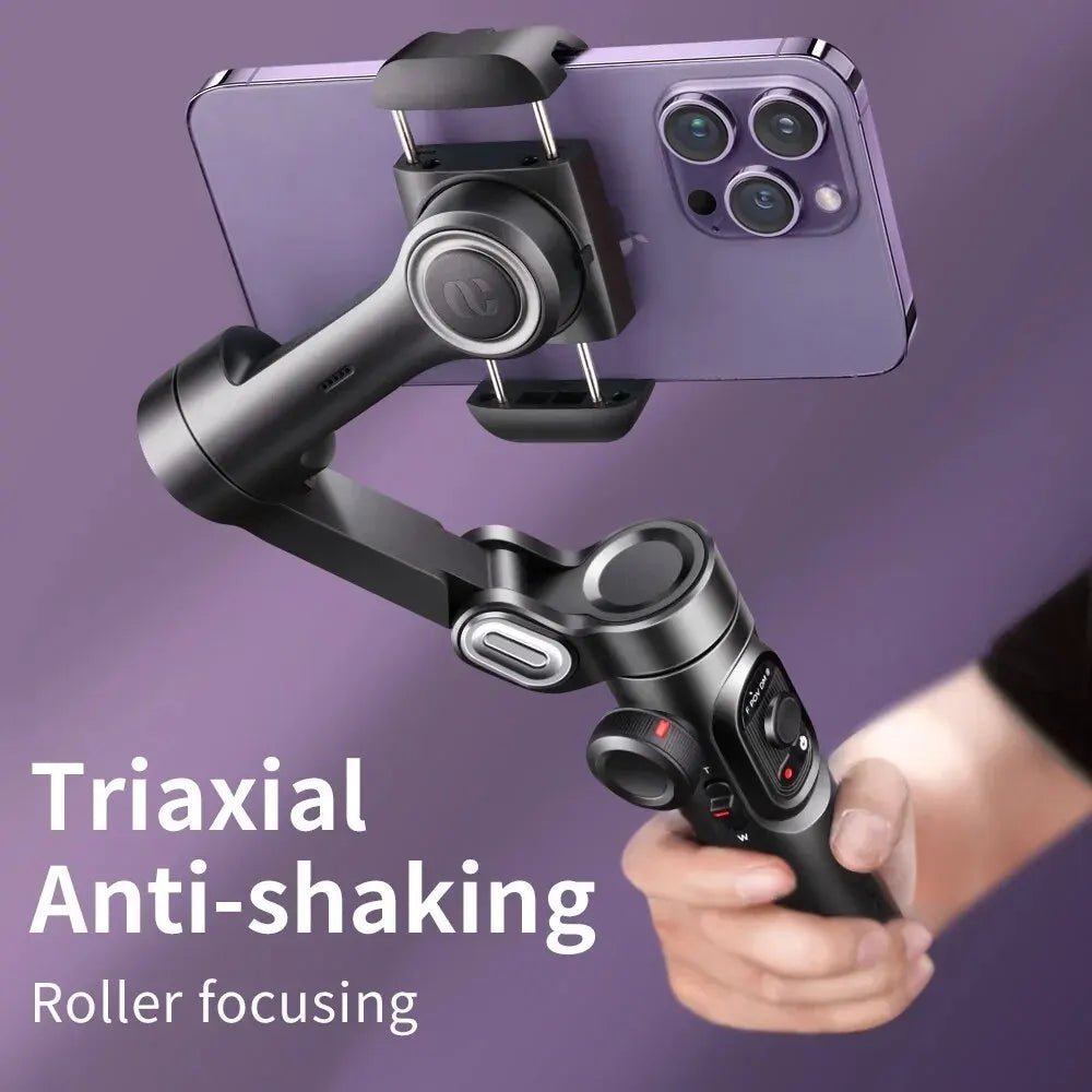 3 - Axis Gimbal Stabilizer for Smartphone (Foldable Handheld Phone Stabilizer For Filming) - Gadgetroo