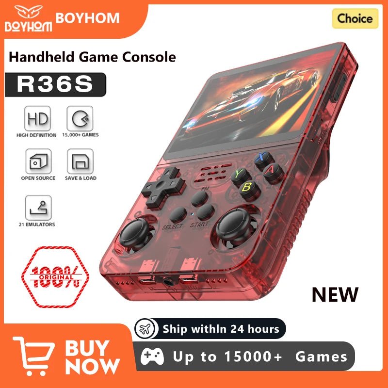 3.5 Inch R36S Retro Handheld Video Game Console (Up To 20,000 Games) - Gadgetroo