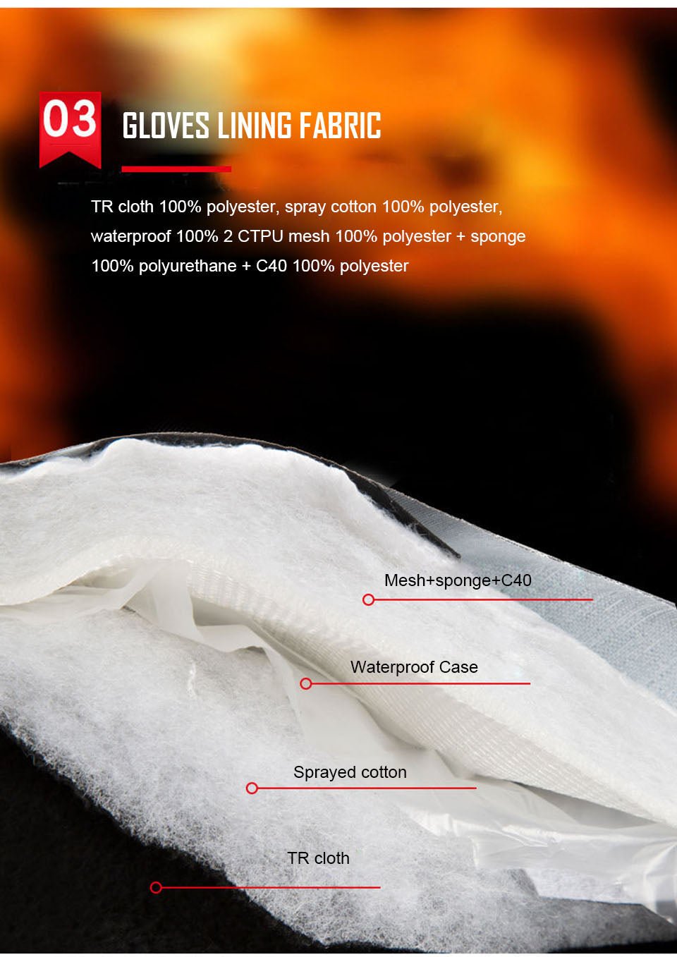 3M Cotton Heating Hand Warmer Electric Thermal Gloves - Gadgetroo