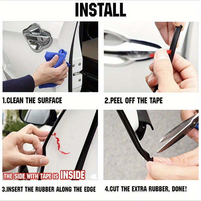 5 Metre Car Door Edge Protector Strip (Transparent PVC) - Gadgetroo