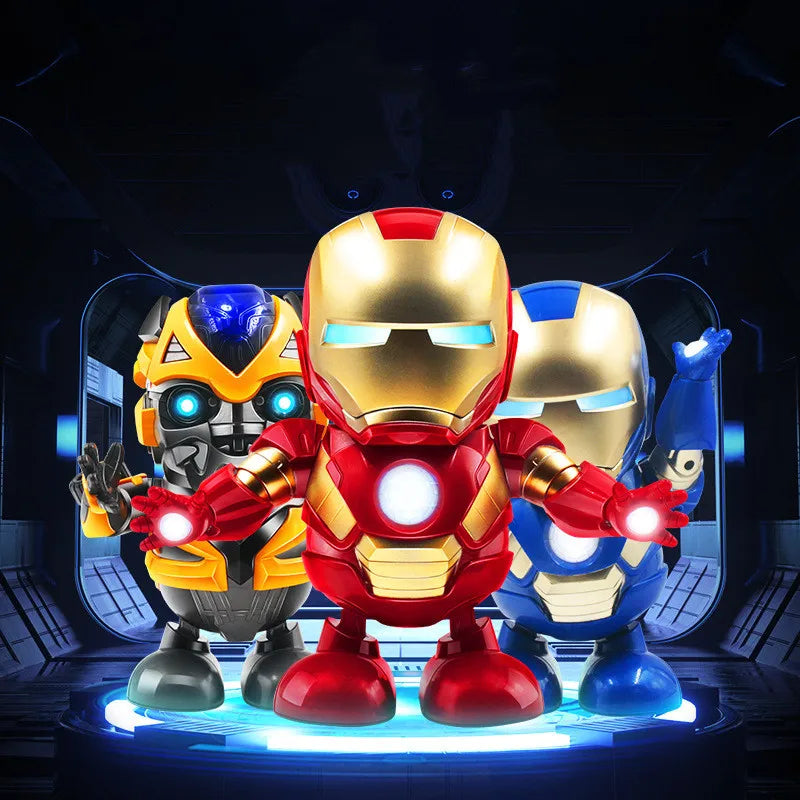 Dancing Marvel and DC Comics Action Figures - Iron-Man/Spiderman/Thanos/Hulk/Bumblebee/Batman