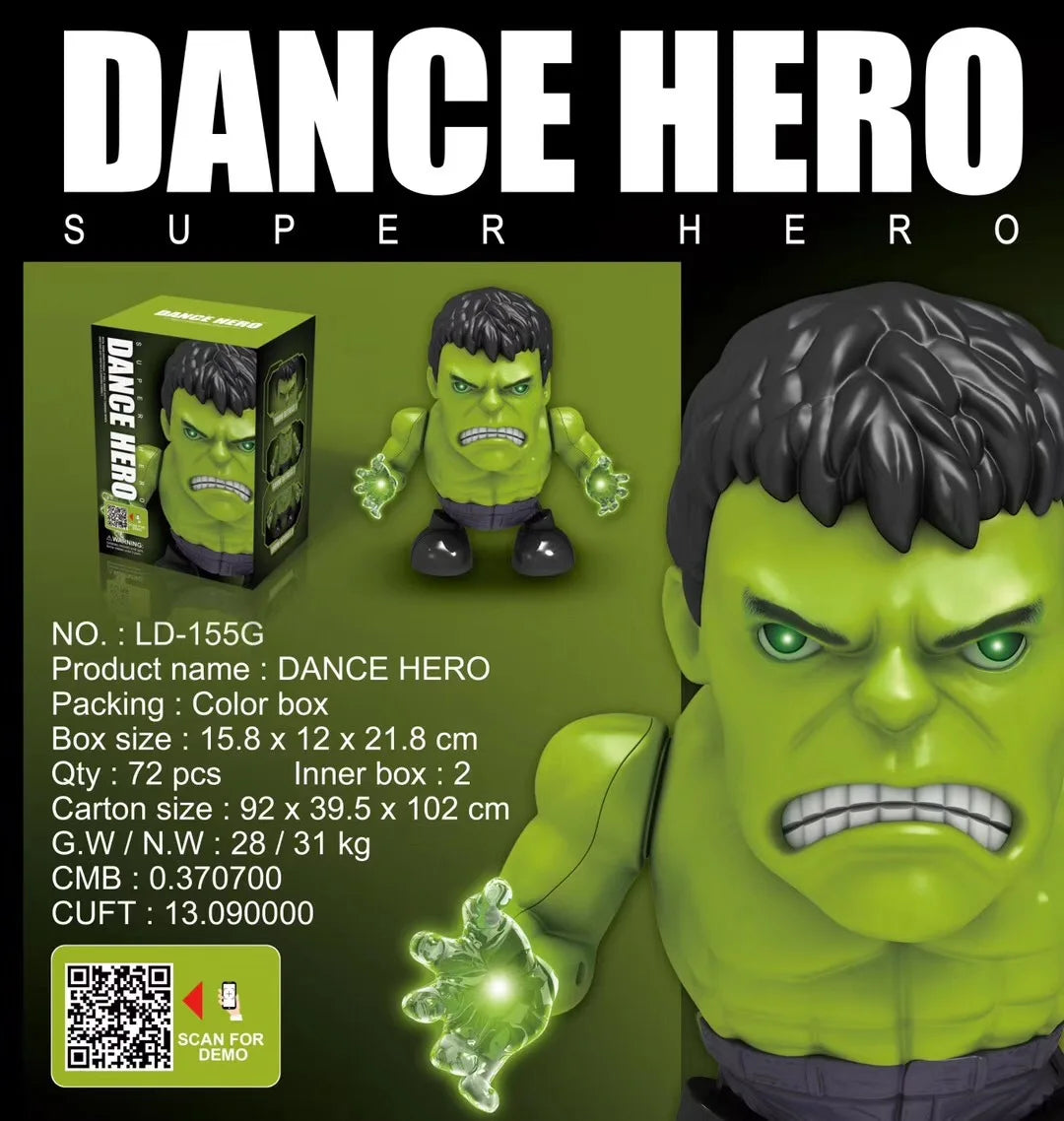 Dancing Marvel and DC Comics Action Figures - Iron-Man/Spiderman/Thanos/Hulk/Bumblebee/Batman