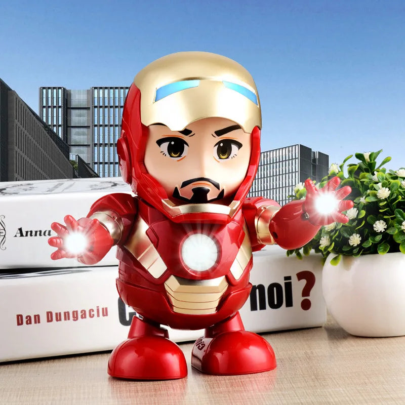Dancing Marvel and DC Comics Action Figures - Iron-Man/Spiderman/Thanos/Hulk/Bumblebee/Batman