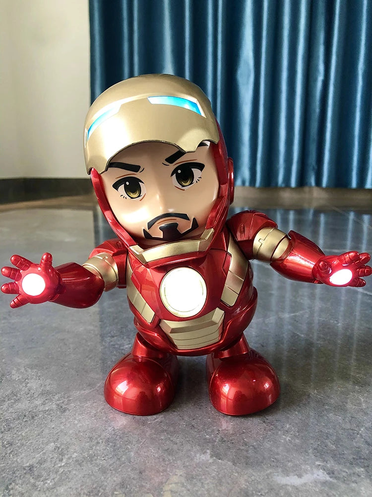 Dancing Marvel and DC Comics Action Figures - Iron-Man/Spiderman/Thanos/Hulk/Bumblebee/Batman