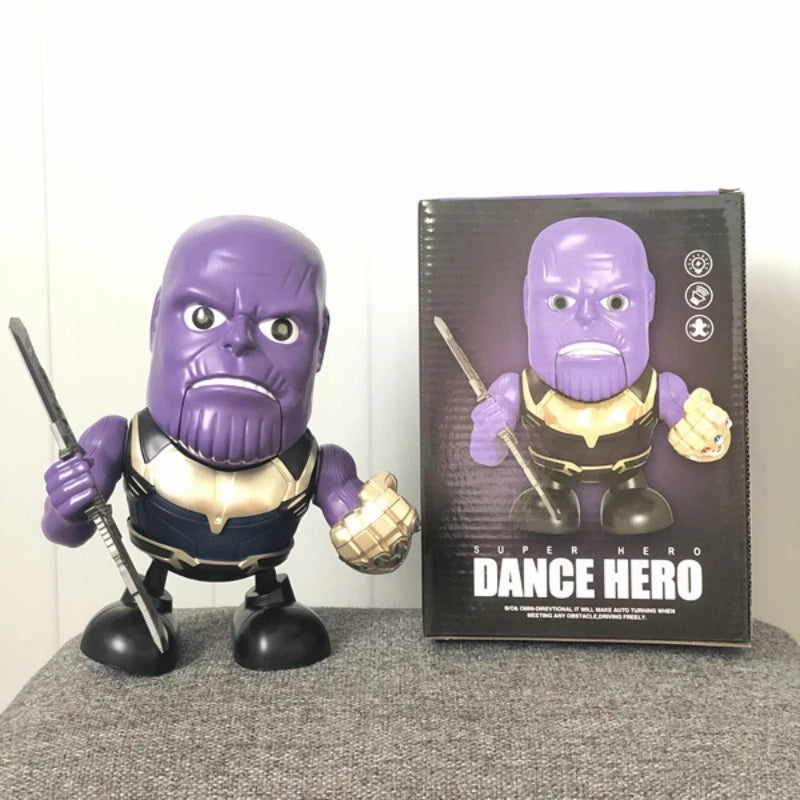 Dancing Marvel and DC Comics Action Figures - Iron-Man/Spiderman/Thanos/Hulk/Bumblebee/Batman