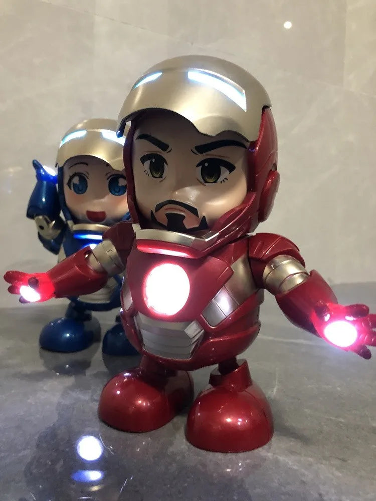 Dancing Marvel and DC Comics Action Figures - Iron-Man/Spiderman/Thanos/Hulk/Bumblebee/Batman