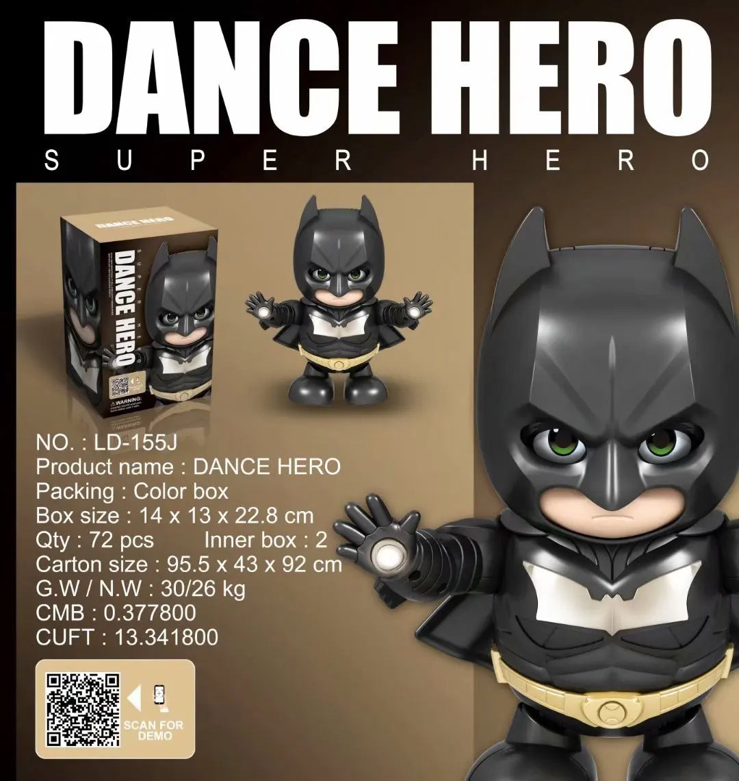 Dancing Marvel and DC Comics Action Figures - Iron-Man/Spiderman/Thanos/Hulk/Bumblebee/Batman