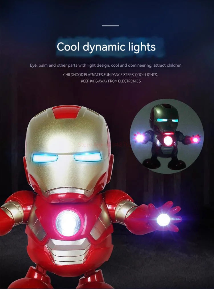 Dancing Marvel and DC Comics Action Figures - Iron-Man/Spiderman/Thanos/Hulk/Bumblebee/Batman