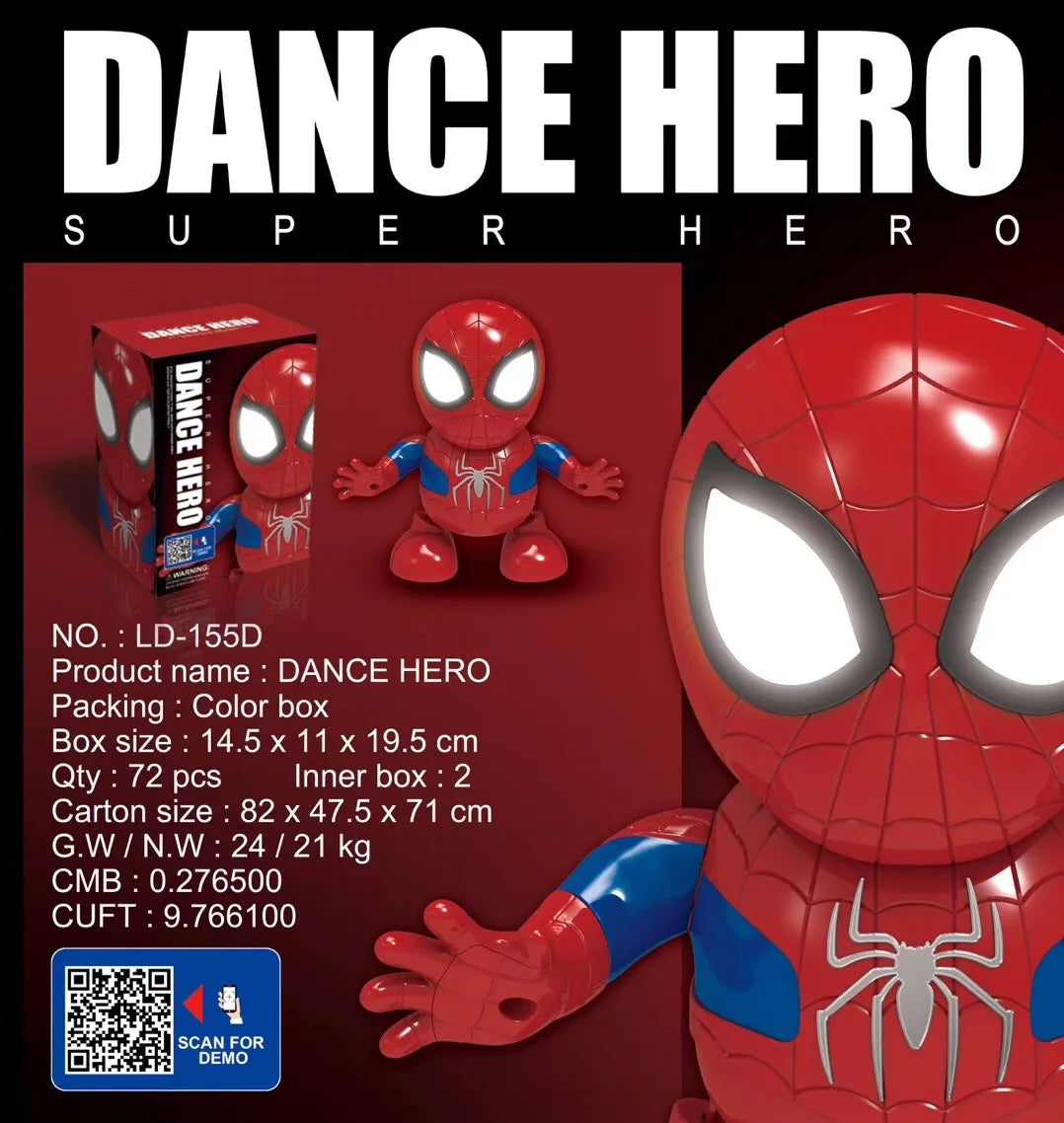 Dancing Marvel and DC Comics Action Figures - Iron-Man/Spiderman/Thanos/Hulk/Bumblebee/Batman