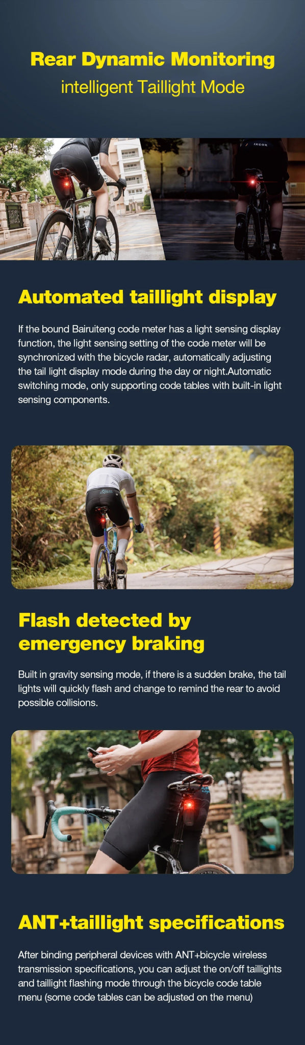 Bryton Gardia R300 - Smart Bicycle Rear Radar LED Light - Gadgetroo