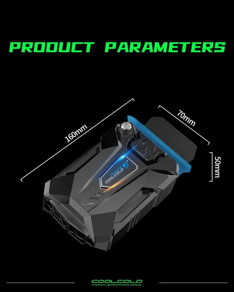 COOLCOLD Vacuum Portable Laptop Cooler - Gadgetroo