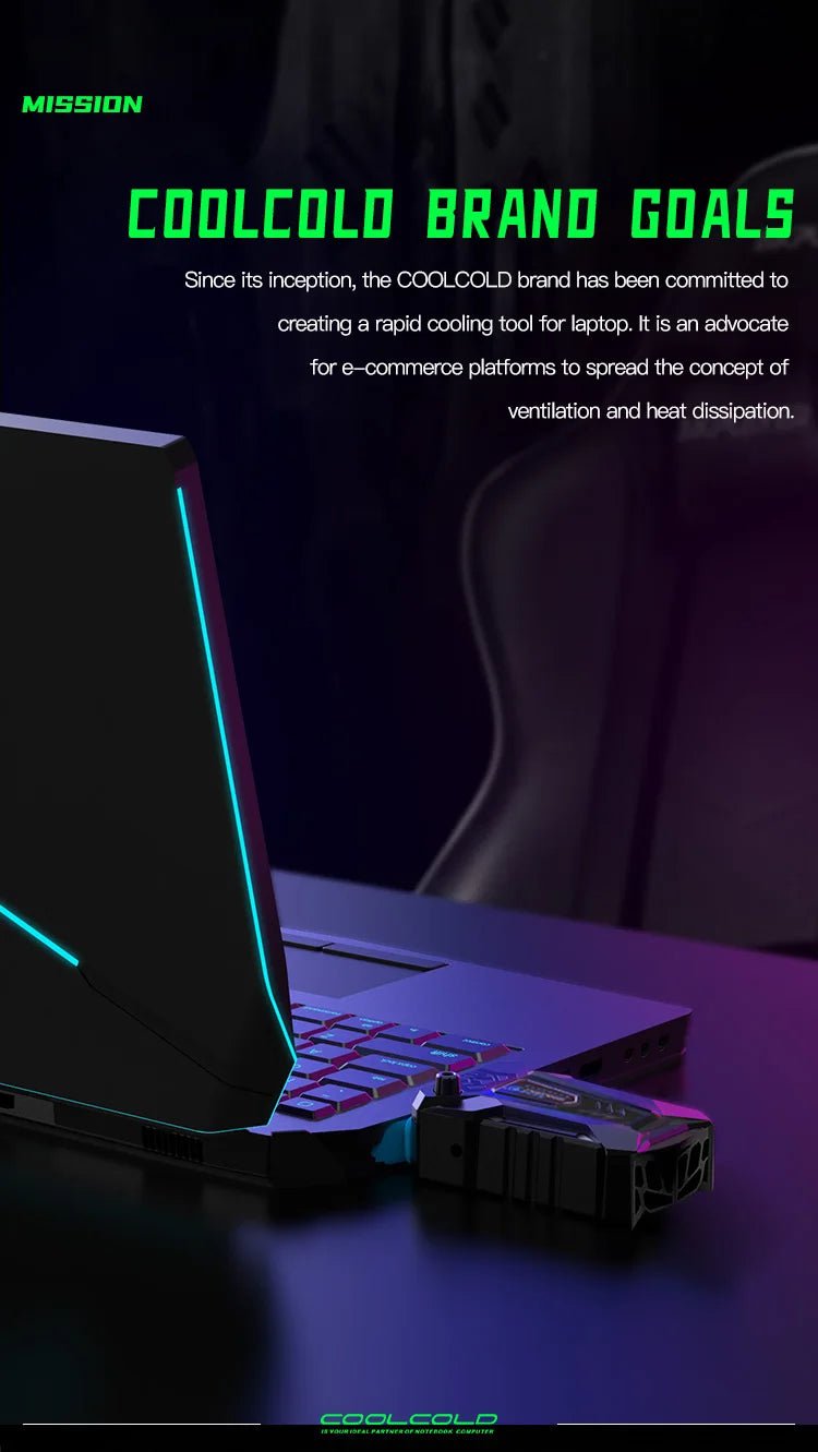 COOLCOLD Vacuum Portable Laptop Cooler - Gadgetroo
