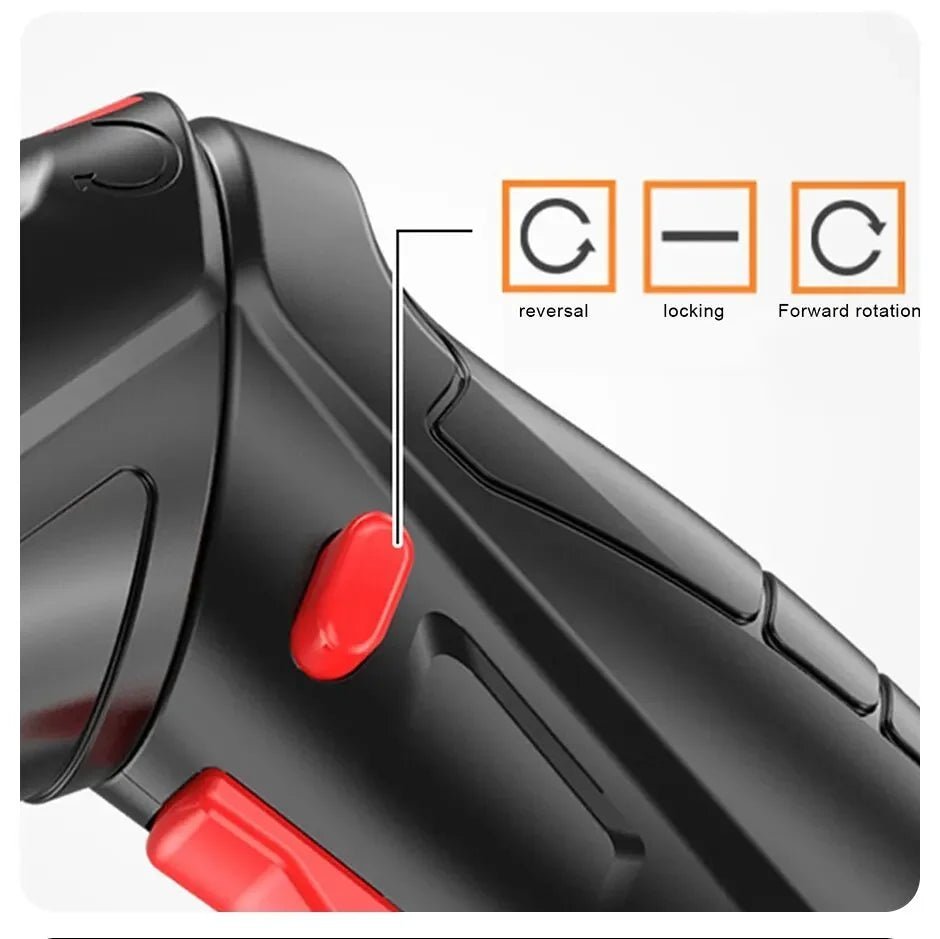 Cordless Electric Screwdriver/Drill - USB Rechargeable (With 3mm Twist Drill/Screw Drives) - Gadgetroo