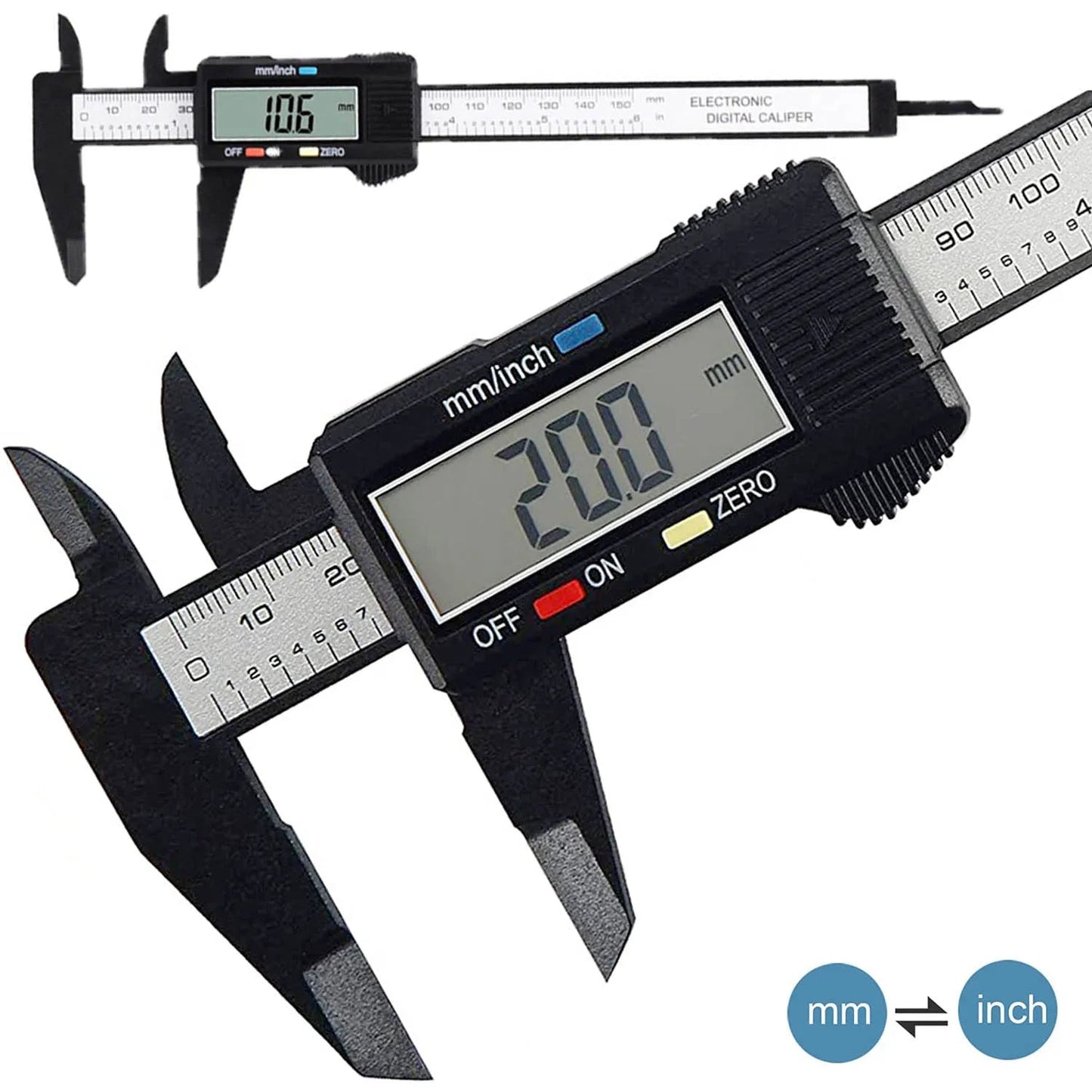 Digital Caliper/Gauge - 100mm/150mm Maximum Length (Battery Powered) - Gadgetroo