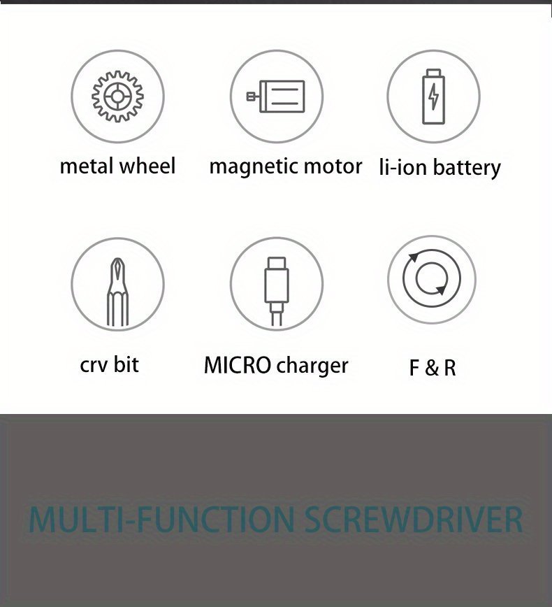 Electric Pen Screwdriver with 88 Different Screw Heads - Cordless - Gadgetroo