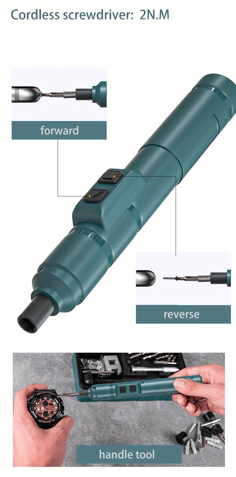 Electric Pen Screwdriver with 88 Different Screw Heads - Cordless - Gadgetroo