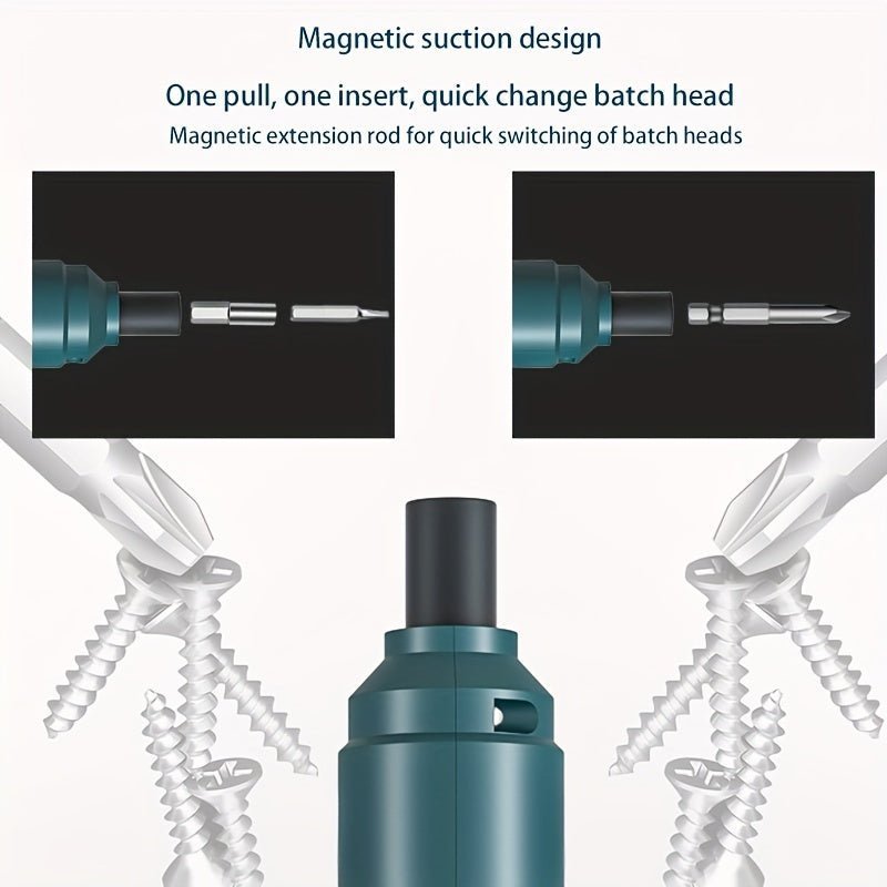 Electric Pen Screwdriver with 88 Different Screw Heads - Cordless - Gadgetroo