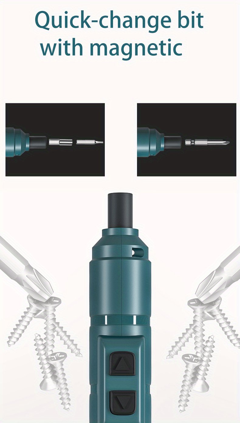 Electric Pen Screwdriver with 88 Different Screw Heads - Cordless - Gadgetroo