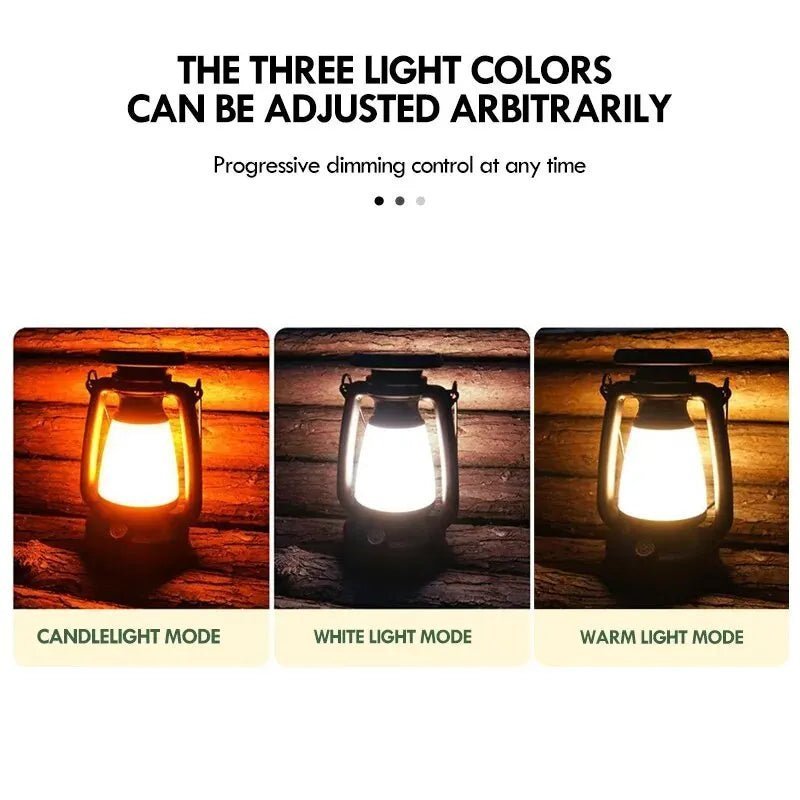 LED Portable Retro Lamp (Outdoor Camping Or Home Decoration) - Gadgetroo
