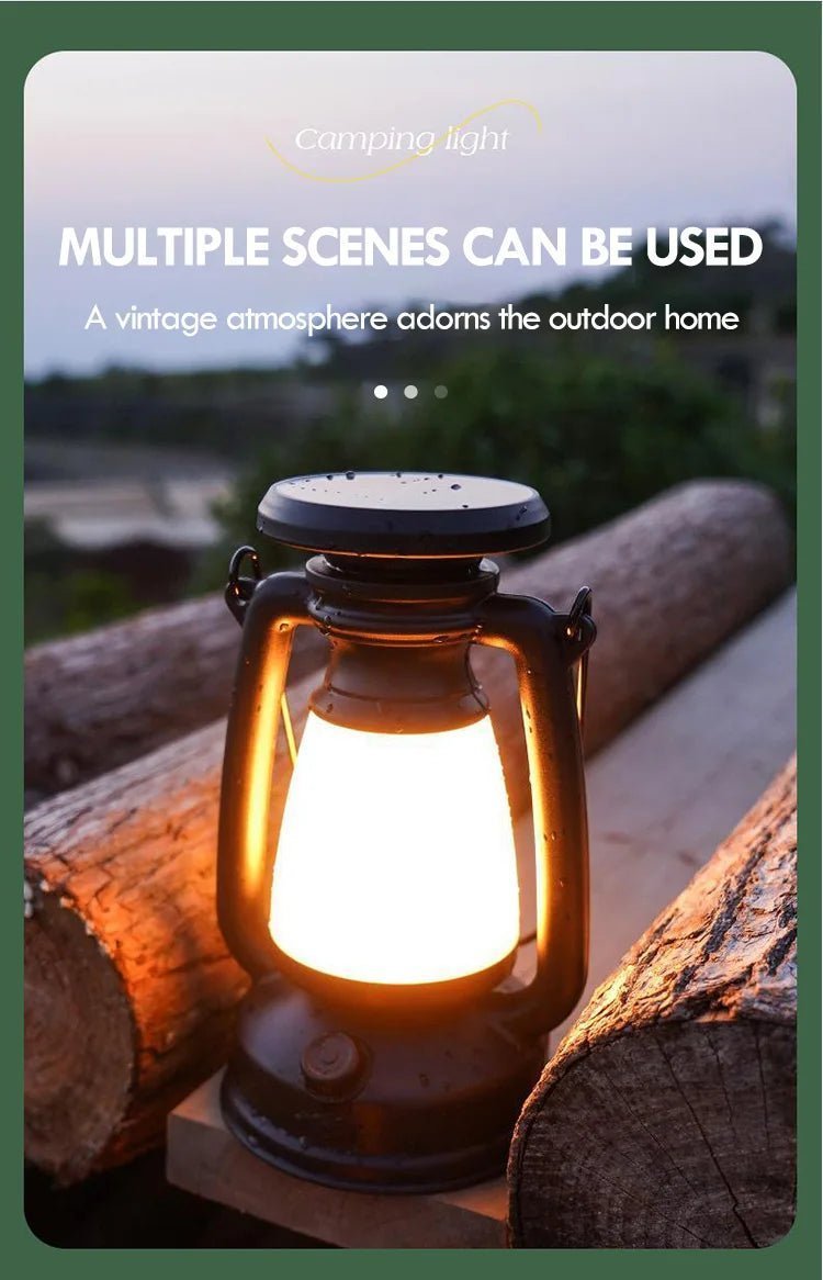 LED Portable Retro Lamp (Outdoor Camping Or Home Decoration) - Gadgetroo