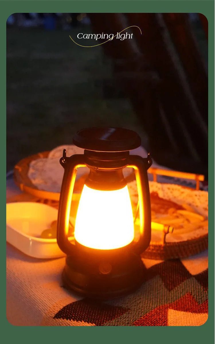 LED Portable Retro Lamp (Outdoor Camping Or Home Decoration) - Gadgetroo