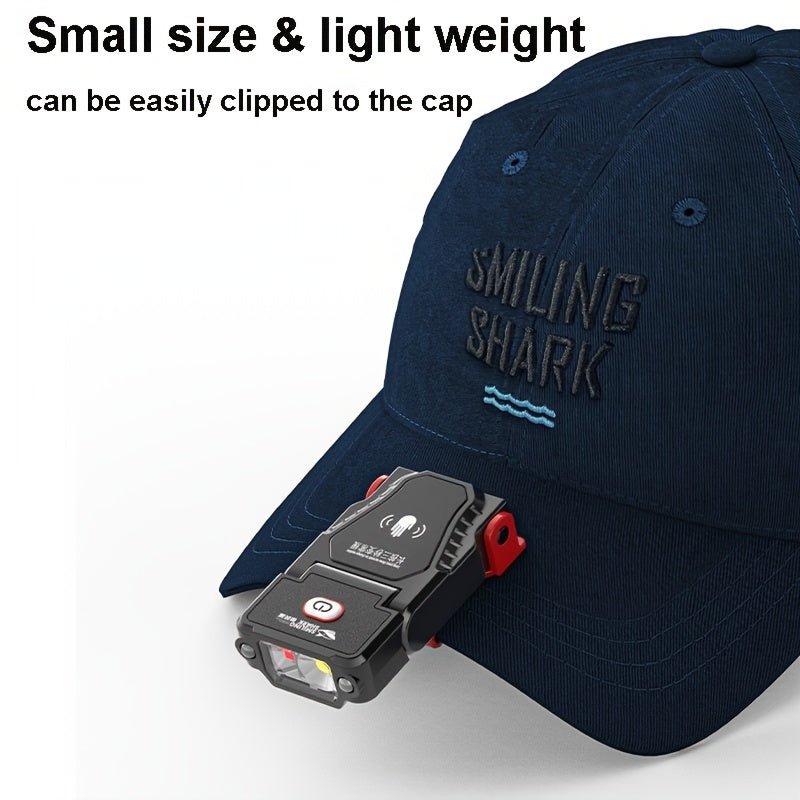 Miniature Clip - on LED Headlamp/Flashlight - (USB Rechargeable) - Gadgetroo