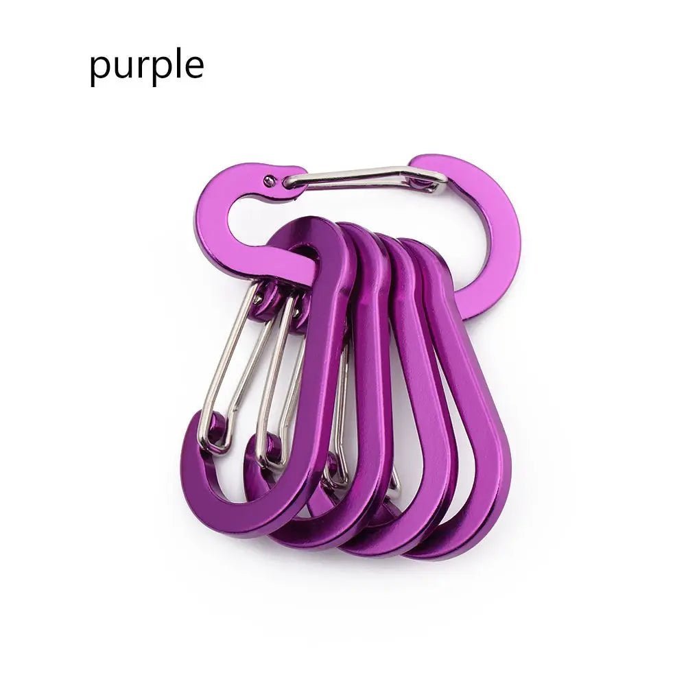 Outdoor Carabiners - Snap Clips (5 Pieces) - Gadgetroo