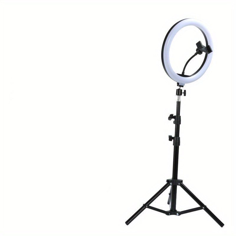 Phone Selfie - Tripod Stand With Plug - in LED Circle Light (146cm Length) - Gadgetroo