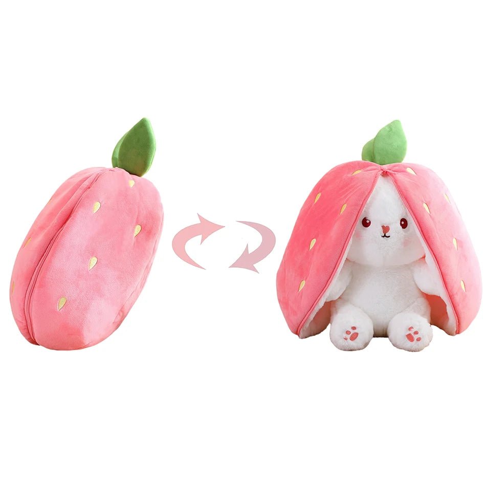 Plushie Bunny/Fruit Toy (18cm Convertible Toy/Doll) - Gadgetroo