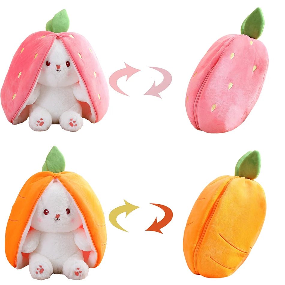 Plushie Bunny/Fruit Toy (18cm Convertible Toy/Doll) - Gadgetroo