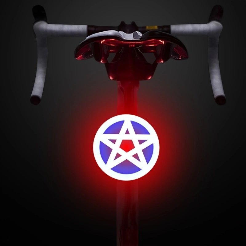 Retro Heart - Shaped LED Bicycle Taillight - (USB Rechargeable) - Gadgetroo