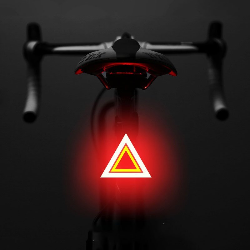 Retro Heart - Shaped LED Bicycle Taillight - (USB Rechargeable) - Gadgetroo
