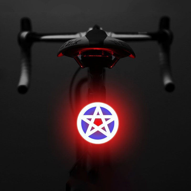 Retro Heart - Shaped LED Bicycle Taillight - (USB Rechargeable) - Gadgetroo