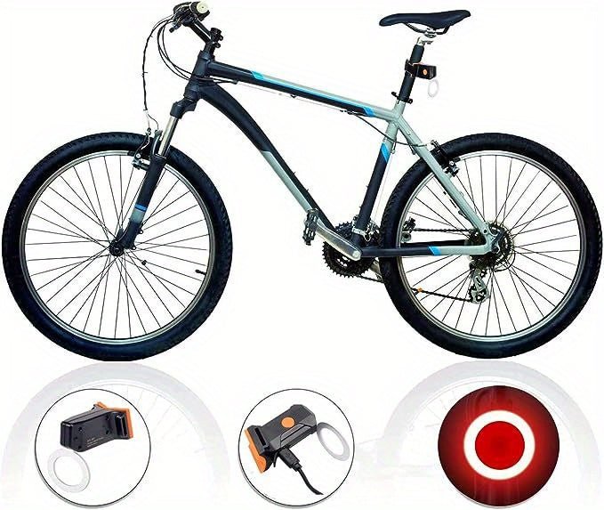 Retro Heart - Shaped LED Bicycle Taillight - (USB Rechargeable) - Gadgetroo