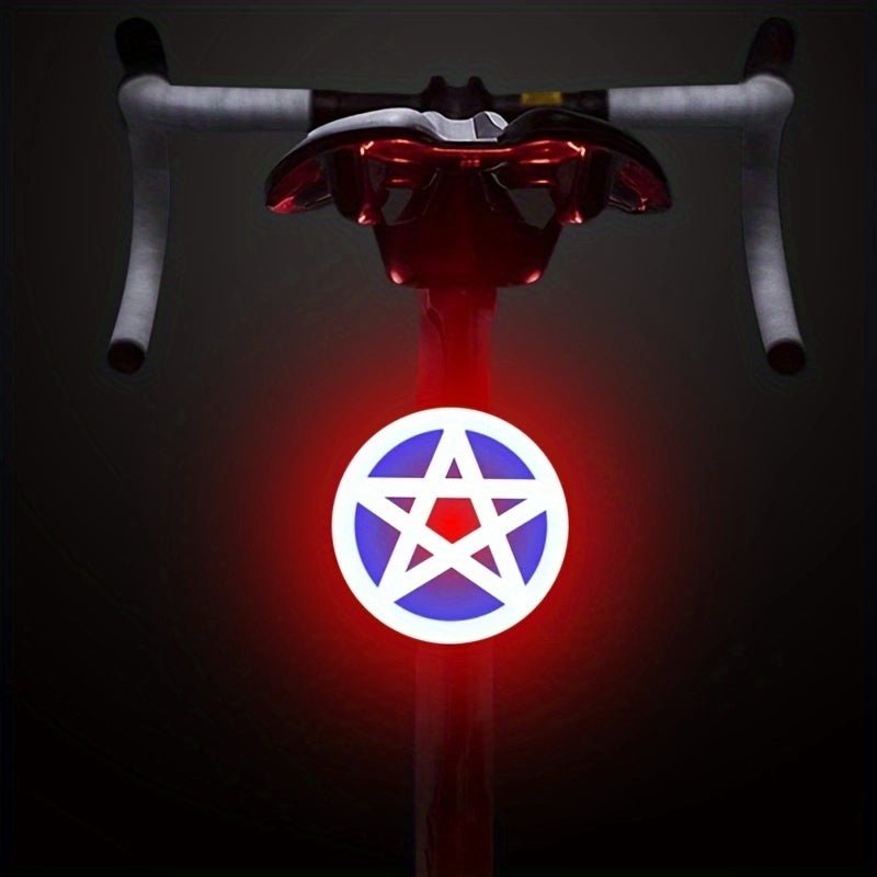 Retro Heart - Shaped LED Bicycle Taillight - (USB Rechargeable) - Gadgetroo