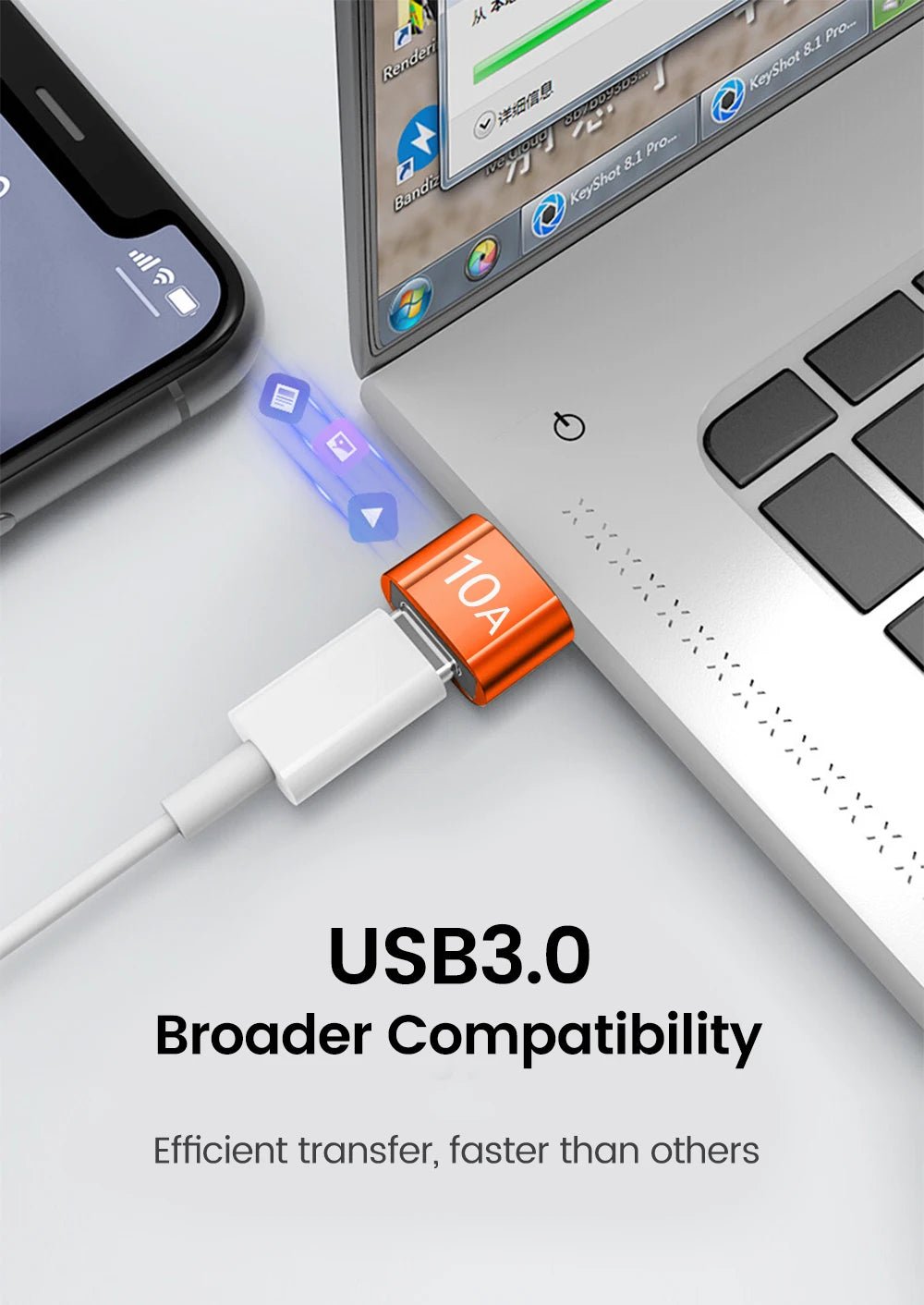 USB - C To USB - A Converter - Female/Male Or Male/Female - Gadgetroo