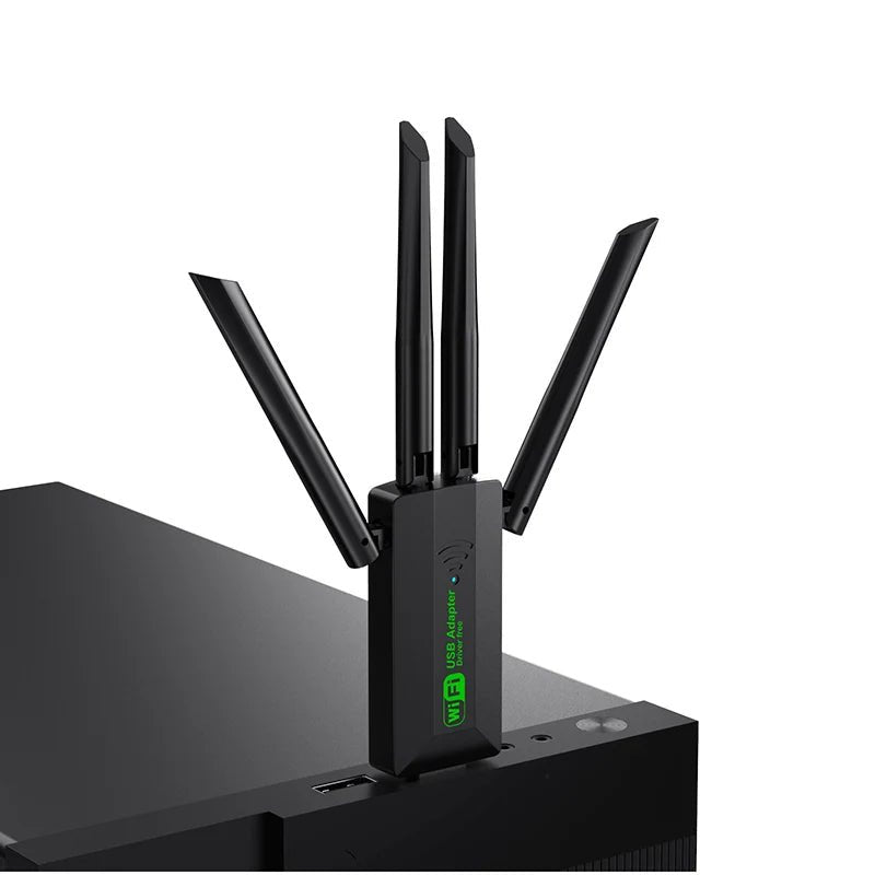 WiFi USB Adapter (2.4Gh/5Ghz) - Connect Your Laptop/PC To WiFi - Gadgetroo