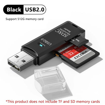 2 - in - 1 USB 3.0 SD/TF Card Reader - Gadgetroo