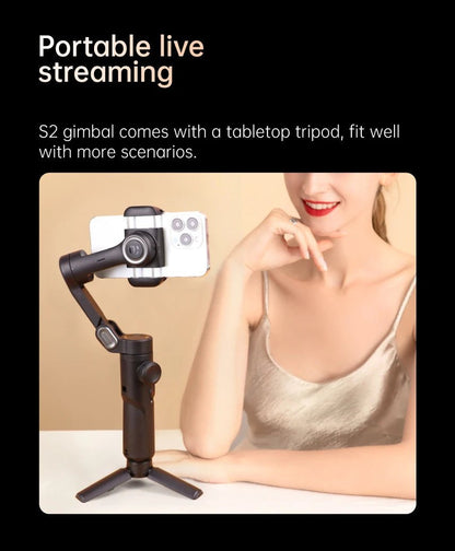 3 - Axis Gimbal Stabilizer for Smartphone (Foldable Handheld Phone Stabilizer For Filming) - Gadgetroo