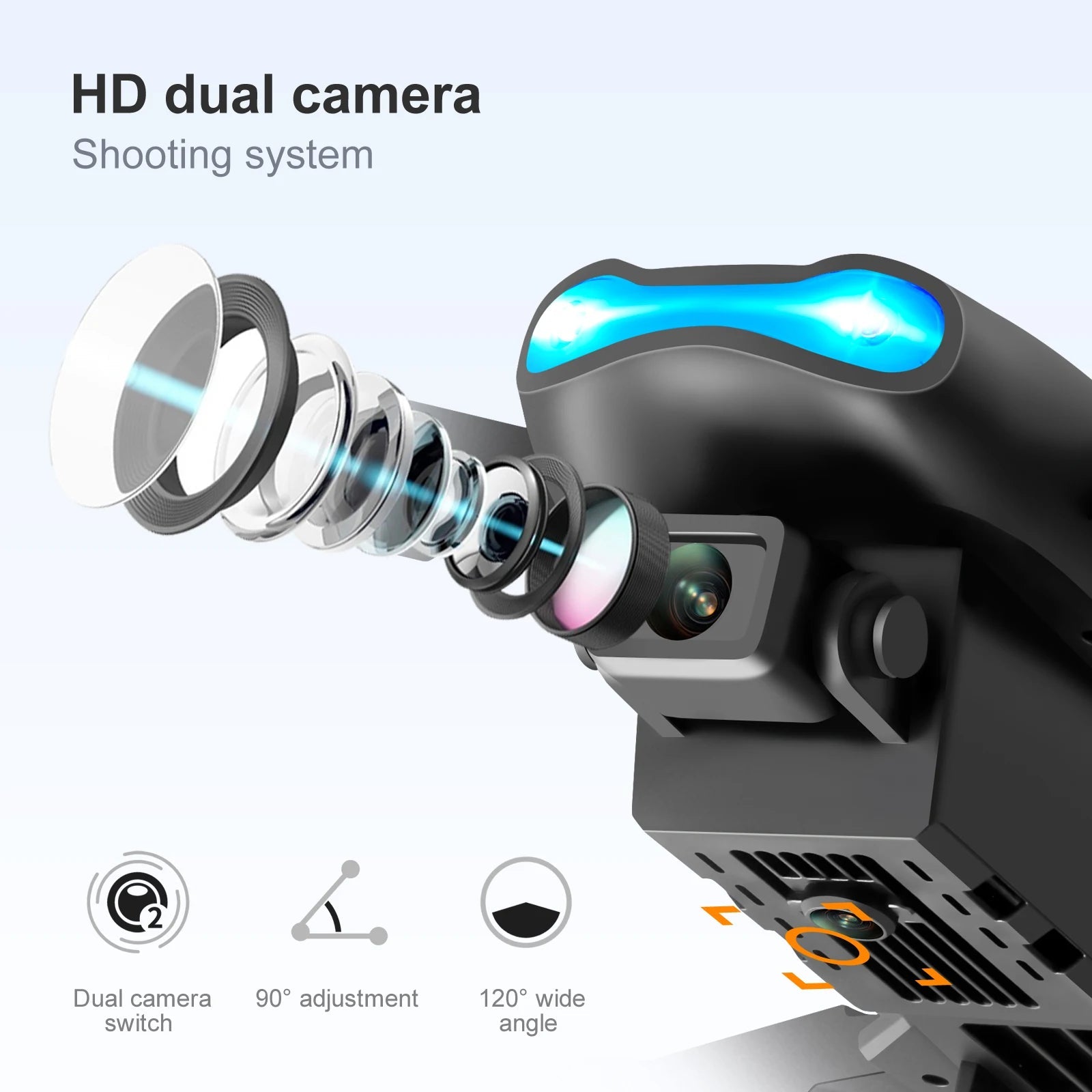 4K HD Wide - angle FPV Wi - Fi RC Drone Quadcopter - Gadgetroo