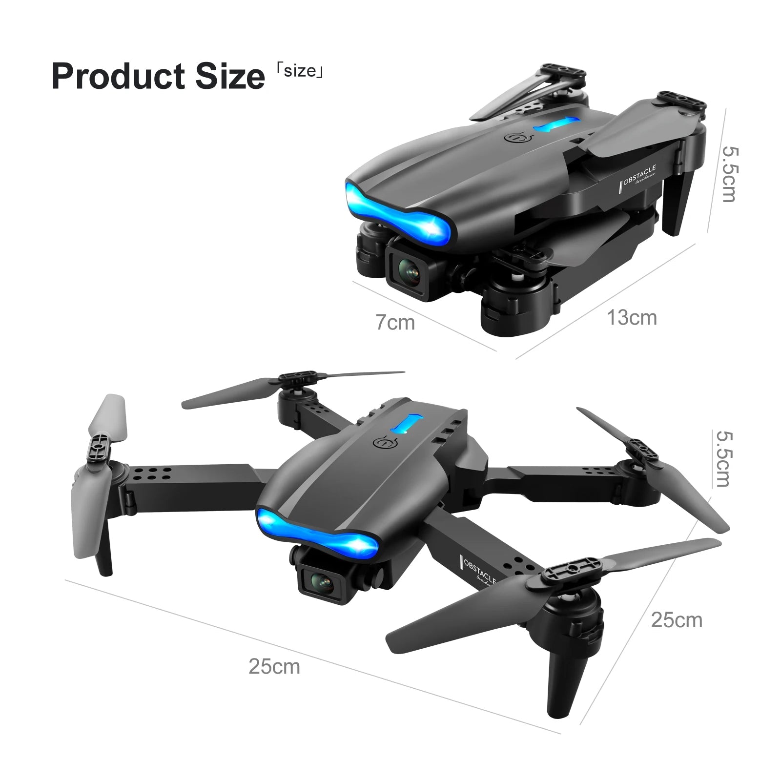 4K HD Wide - angle FPV Wi - Fi RC Drone Quadcopter - Gadgetroo