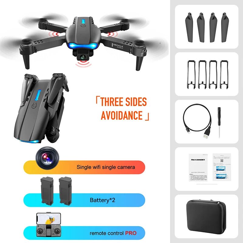 4K HD Wide - angle FPV Wi - Fi RC Drone Quadcopter - Gadgetroo