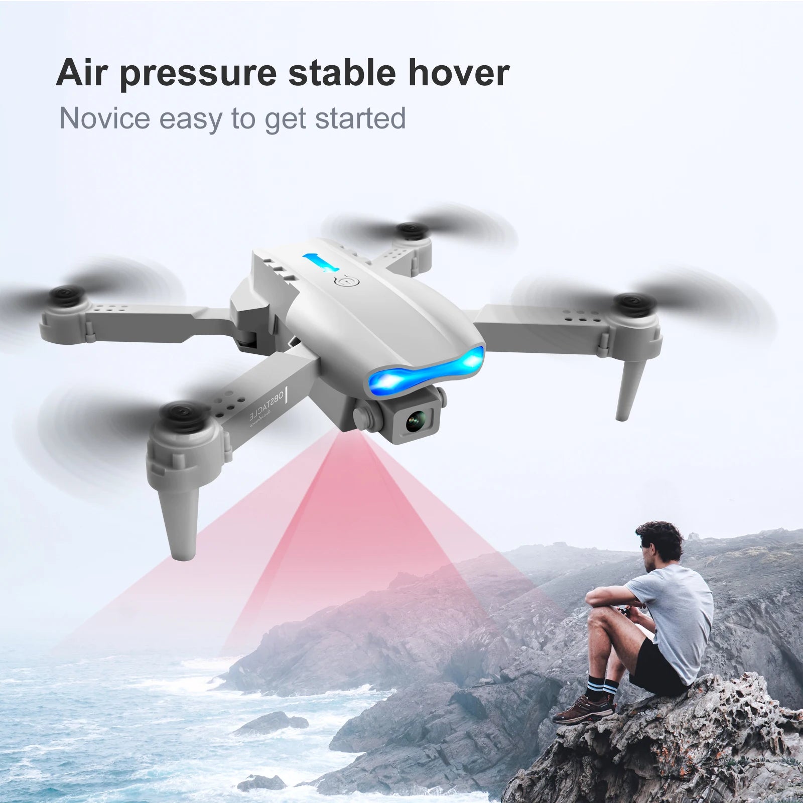 4K HD Wide - angle FPV Wi - Fi RC Drone Quadcopter - Gadgetroo