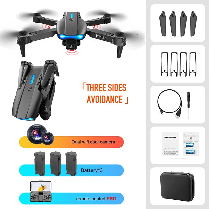 4K HD Wide - angle FPV Wi - Fi RC Drone Quadcopter - Gadgetroo