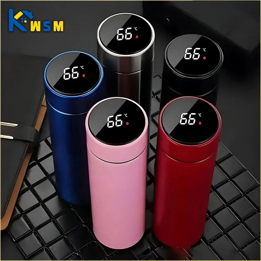 500ML Temperature Display Stainless Steel Thermos - Gadgetroo