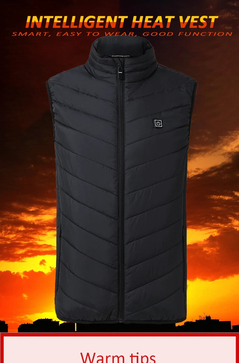 Men's USB Infrared Heated Vest Jacket