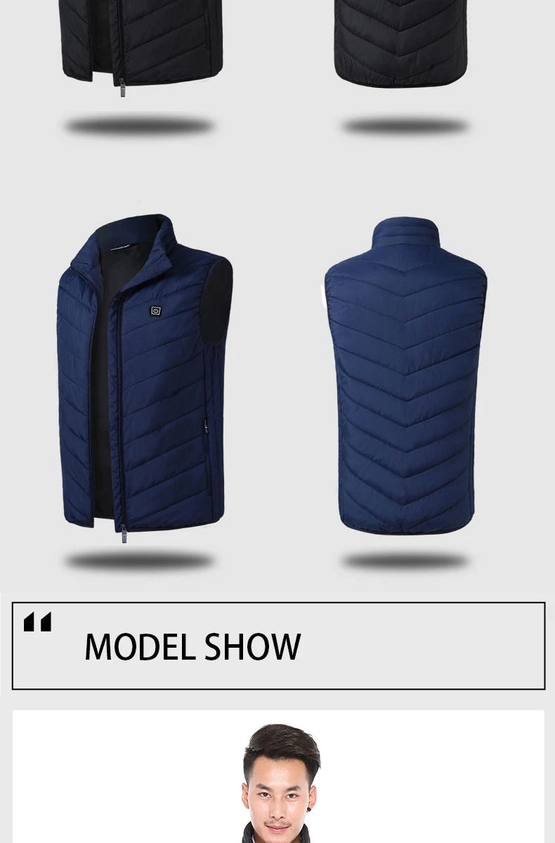 Men's USB Infrared Heated Vest Jacket